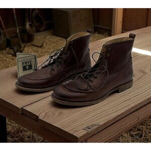 🔥Frye Mens 🤑Phillip 87901 Brown Leather Lace-Up Ankle Chukka Boots  9.5D‎ $318